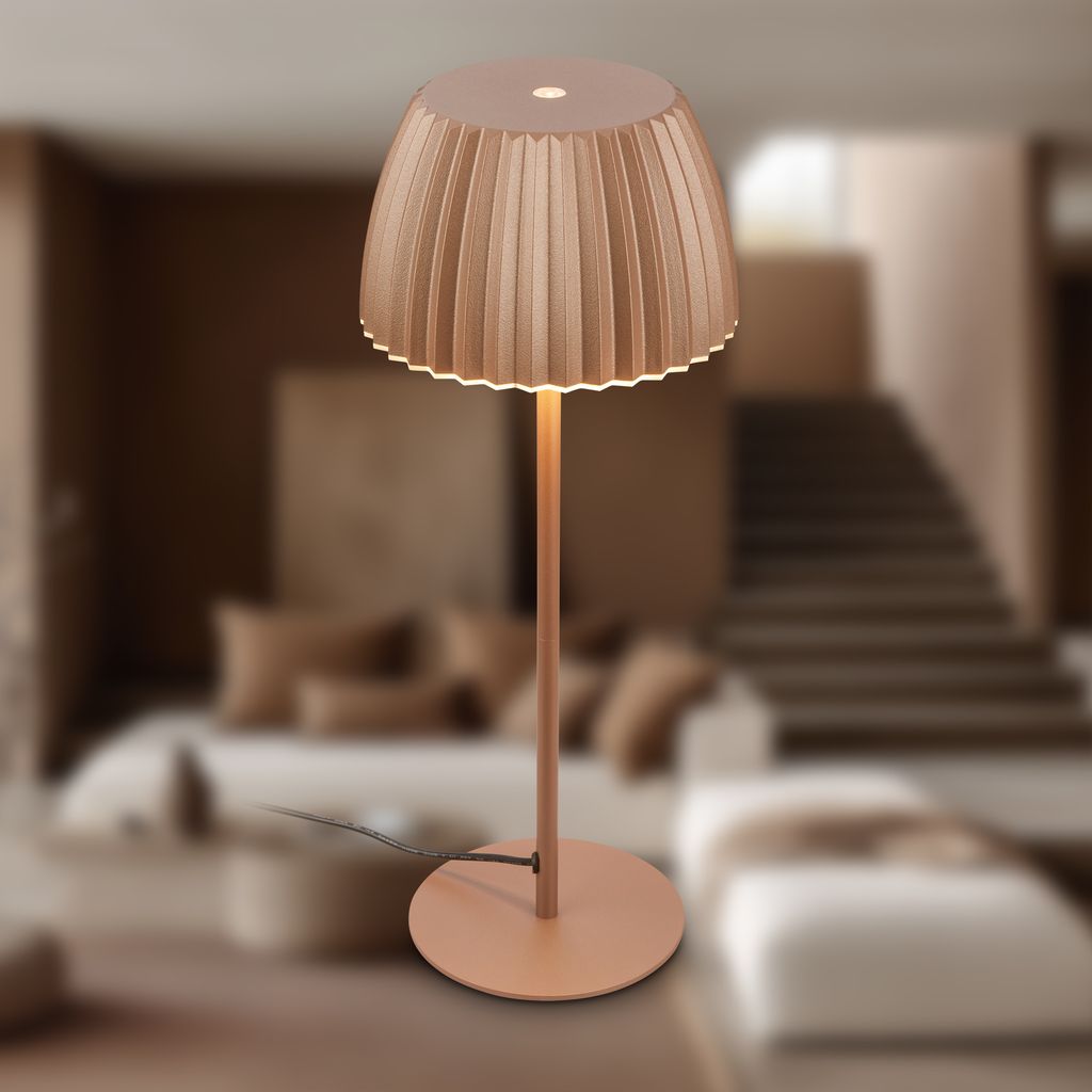 LED Table Lamp Coffee – Touch Dimmer, USB-C, 8W, Warm White Light