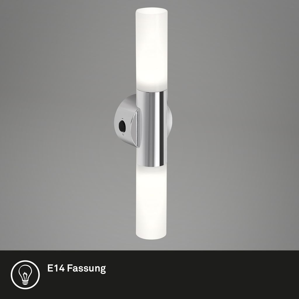 Bad Wandleuchte. chrom. 2xE14 ohne Leuchtmittel 1