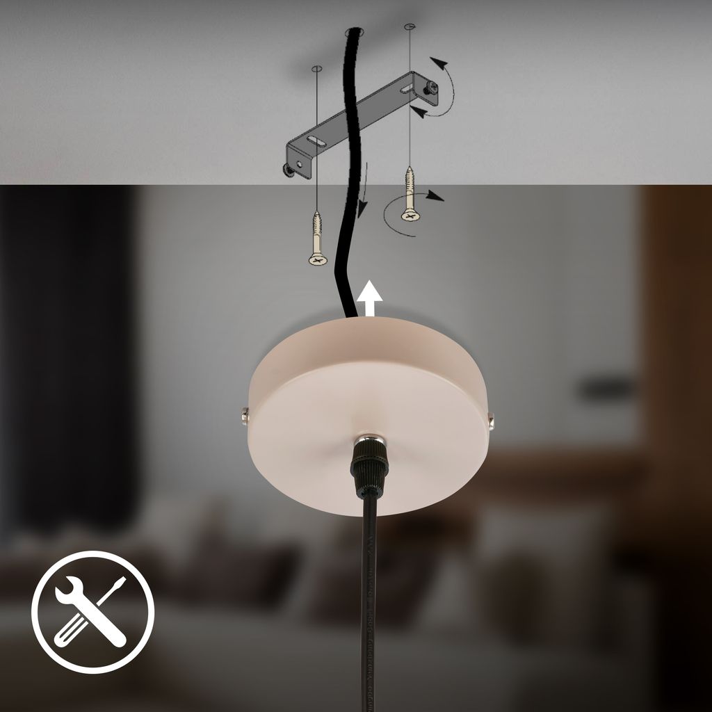 Ida Pendelleuchte - GU10 Fassung, max. 9W, Höhenverstellbar, Beige