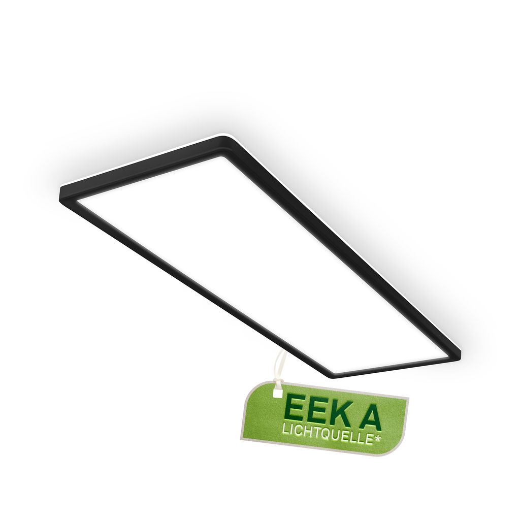 Briloner Tava A LED Deckenlampe, mit EEK A Lichtquelle*, Backlight, Schwarz