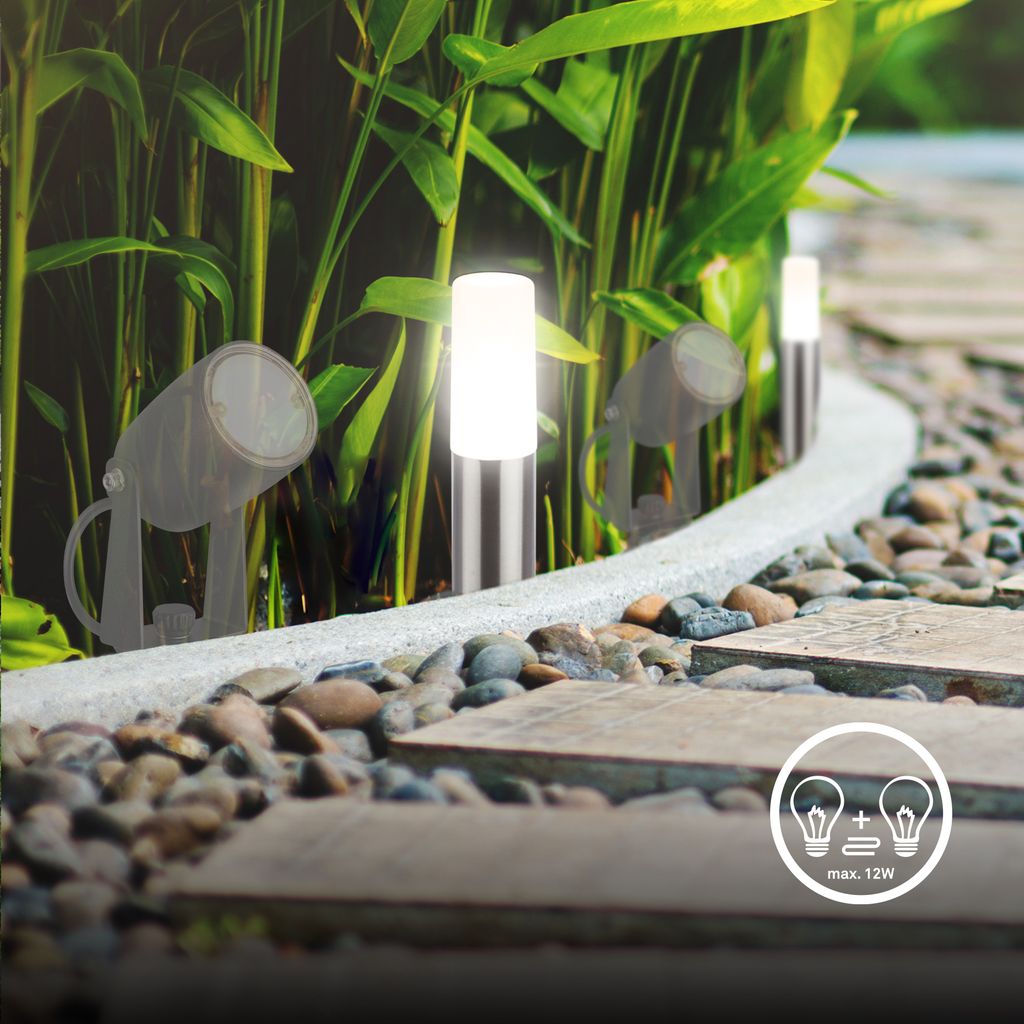 CONNECT TO SHINE Erweiterungsset Junca mit 3er Set LED Wegeleuchten. IP44 9