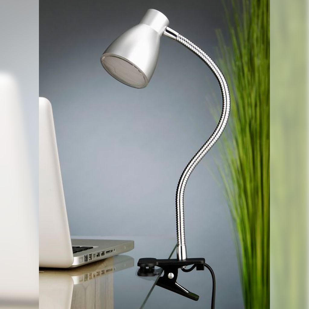 LED Klemmleuchte 28,5 cm 2,5W 250lm titan