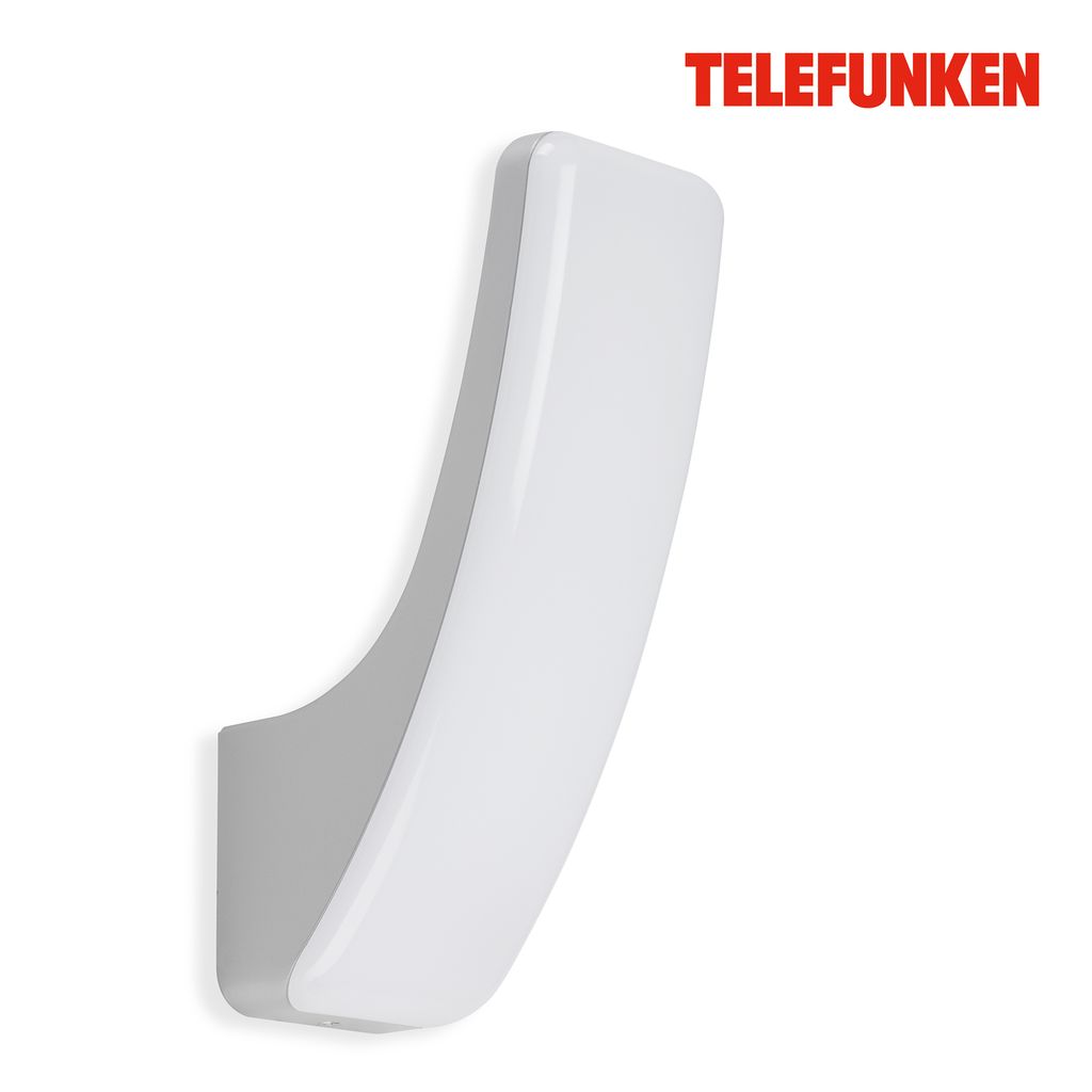 TELEFUNKEN LED Außenleuchte 26,3 cm 15W 1800lm silber