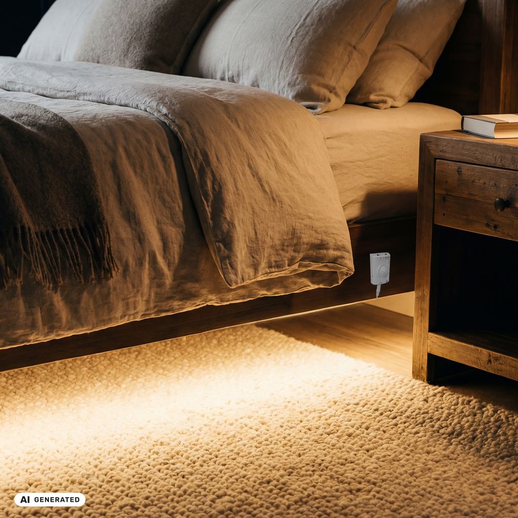 LED Streifen 1m - mit Bewegungsmelder, Akku, Warmweiß, Weiß