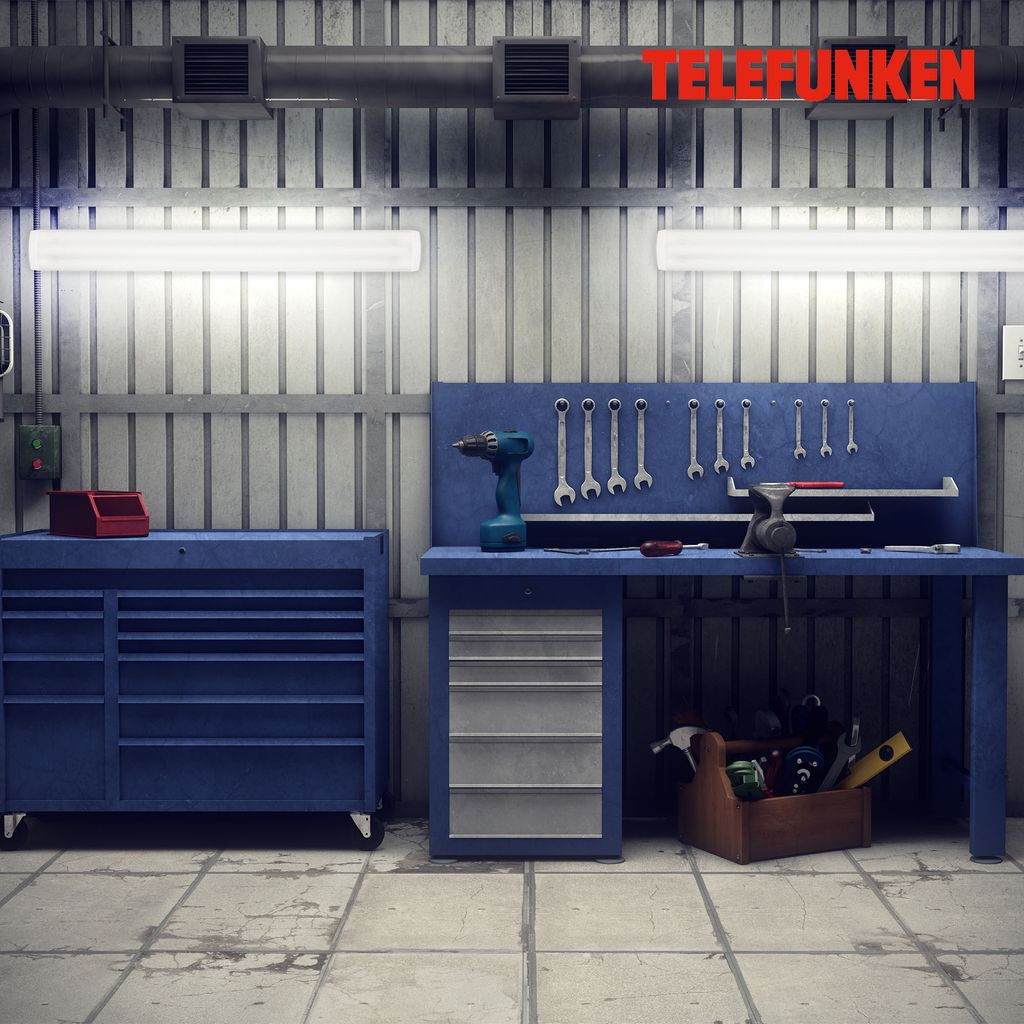 TELEFUNKEN LED Unterbauleuchte 128,2 cm 30W 3680lm weiß