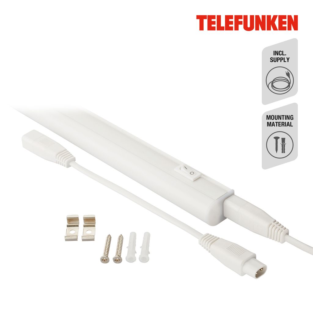 TELEFUNKEN LED Unterbauleuchte 58.45 cm 8W 800lm weiß 1