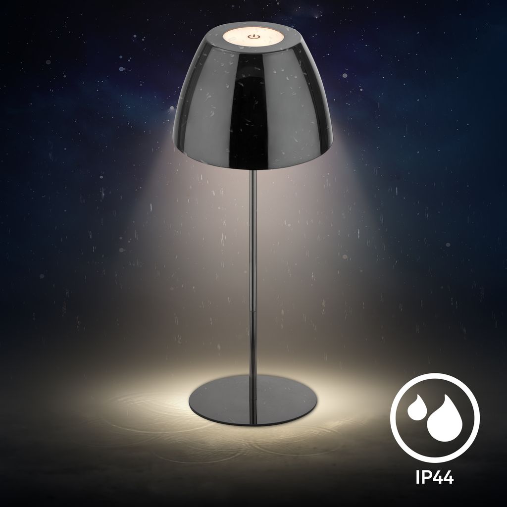 LED Tischlampe Akku LED Tischleuchte Wohnzimmer Dimmbar Kabellos Touch IP44 4
