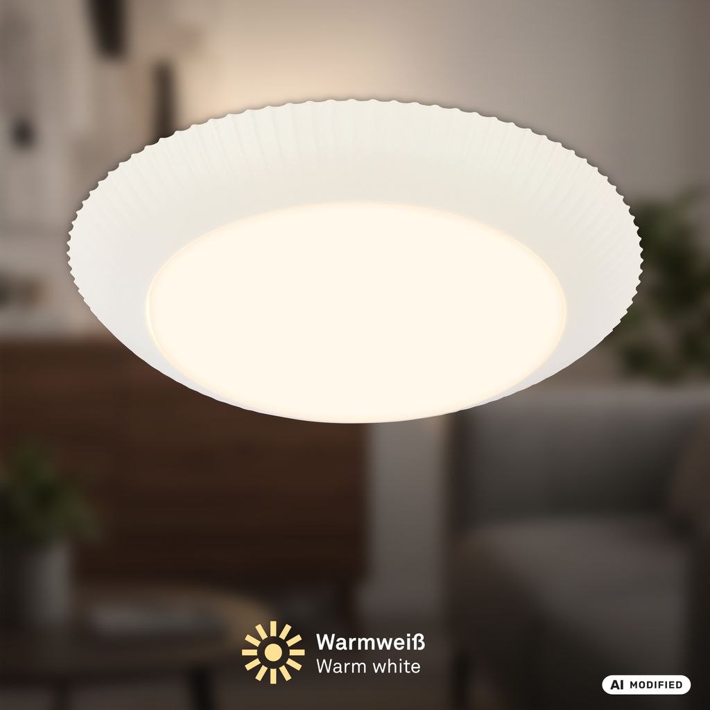 Solea Deckenlampe Ø39 cm - 17,5W, 2000lm, LED, Warmweiß, Altweiß