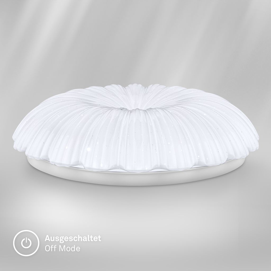 Cosmo Deckenlampe Ø28,5 cm - 16,5W, 1700lm, LED, Warmweiß, Sternenhimmel, Weiß