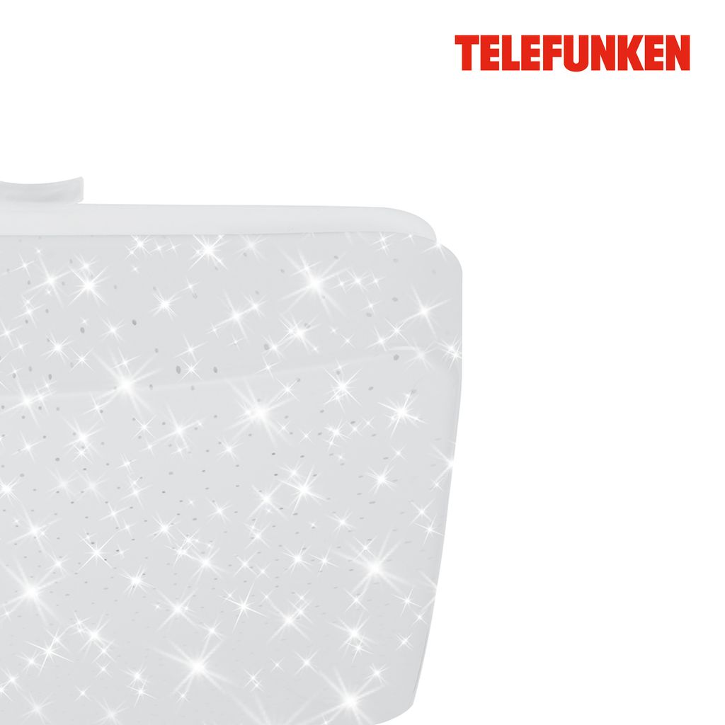 LED Deckenleuchte Sternenhimmel Sensor 12 W weiß Metall-Kunststoff Telefunken 13