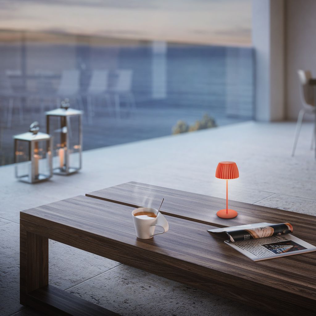 LED Tischlampe Akku LED Tischleuchte Dimmbar Kabellos Touch Aussen/Innen 8