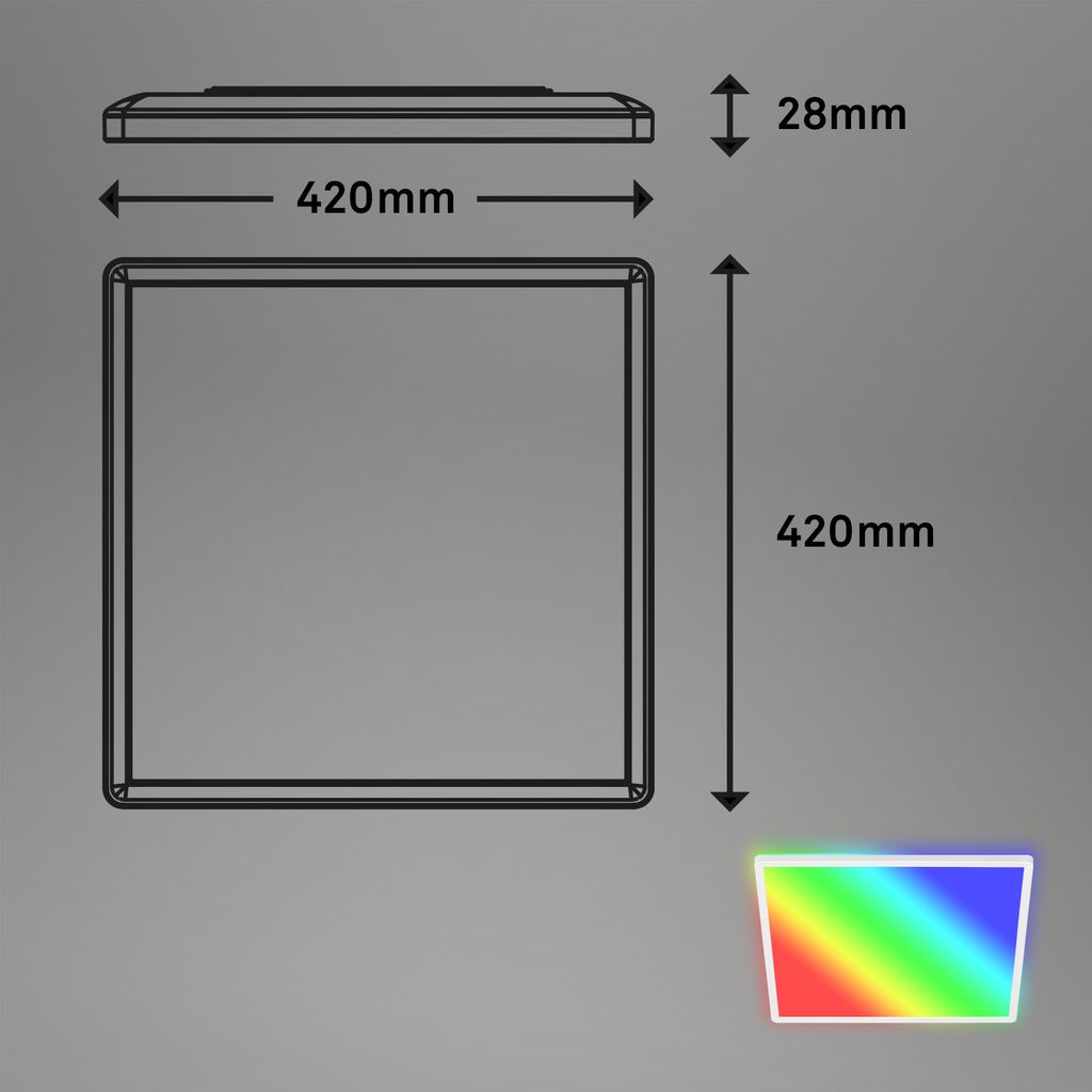 SLIM LED panel, 42 cm, 2700 LUMEN, 22 WATT, white