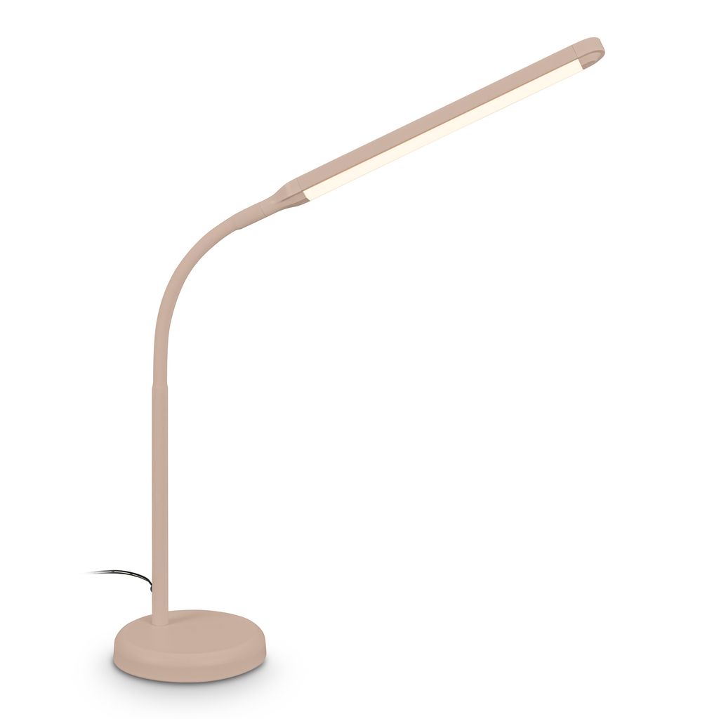 Briloner Mura Tischlampe - 6W, 600lm, LED, Dimmbar, Touch, Schwenkbar, Beige