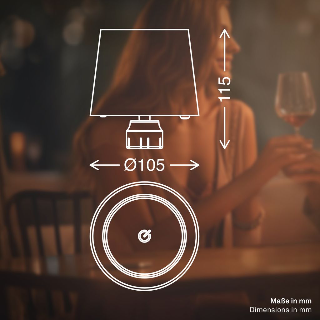 LED Flaschenlampe Flaschenlicht Tischlampe Dimmbar Touch Fernbedienung Kabellos 7