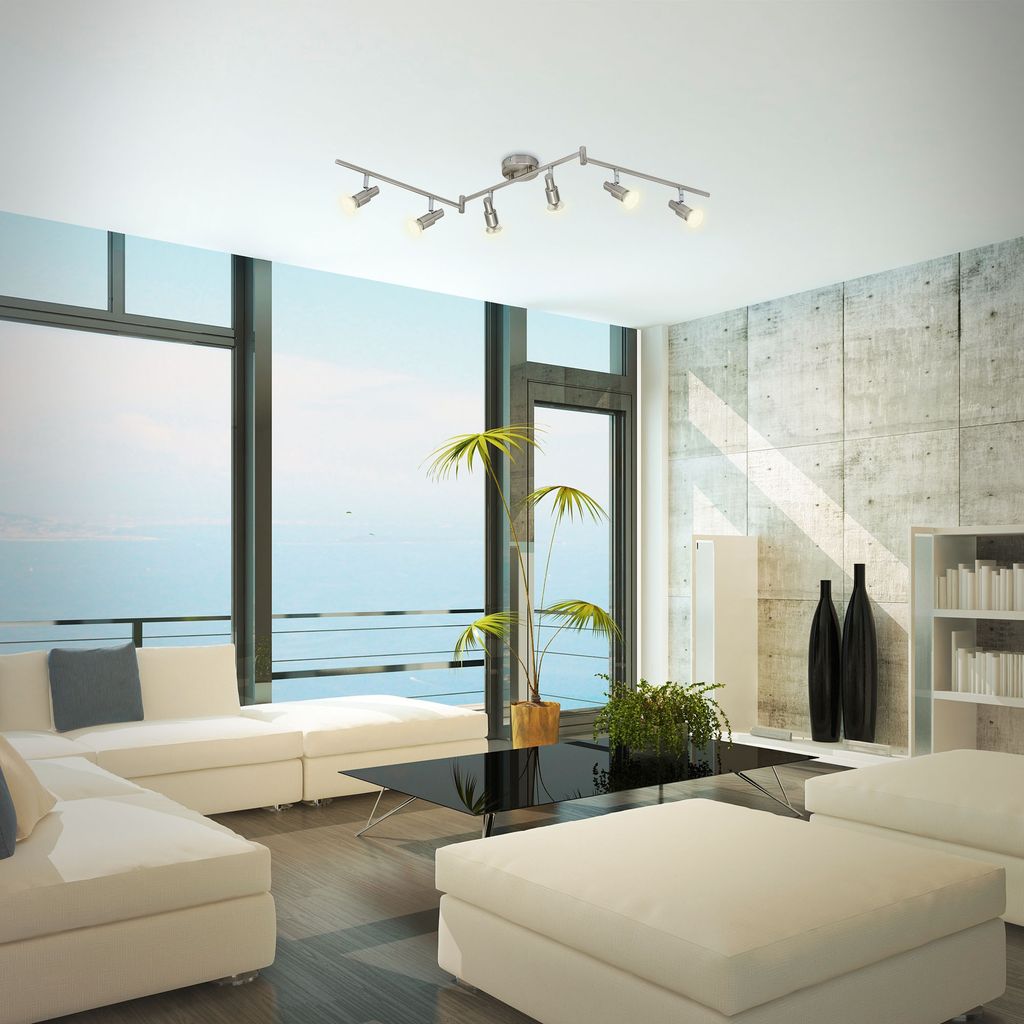 Spotlight 120 cm 6x GU10 18W 1680lm mat-nikkel