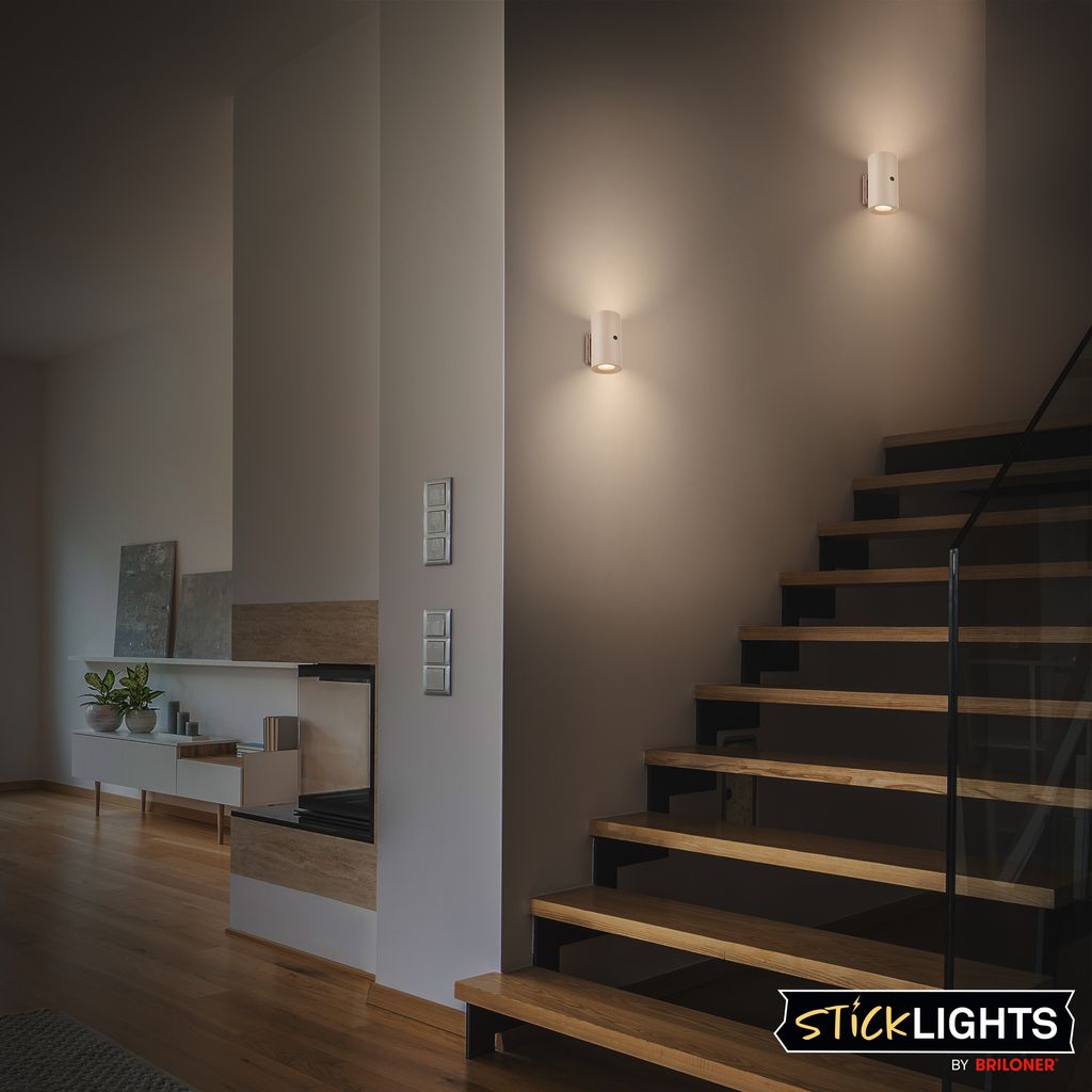 Isy Wandlampe - 2W, 140lm, Akku, LED, Touch, Dimmbar, 2er Set, Beige