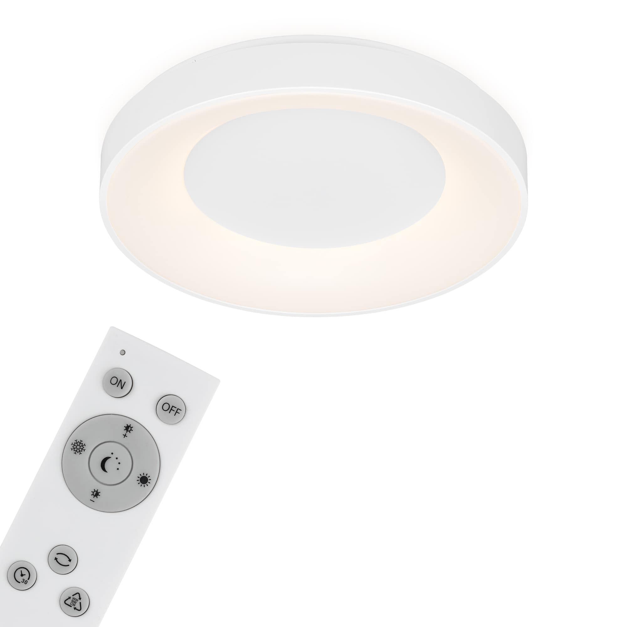 CCT LED Deckenleuchte, Ø 48,4 cm, 36 W, Weiß