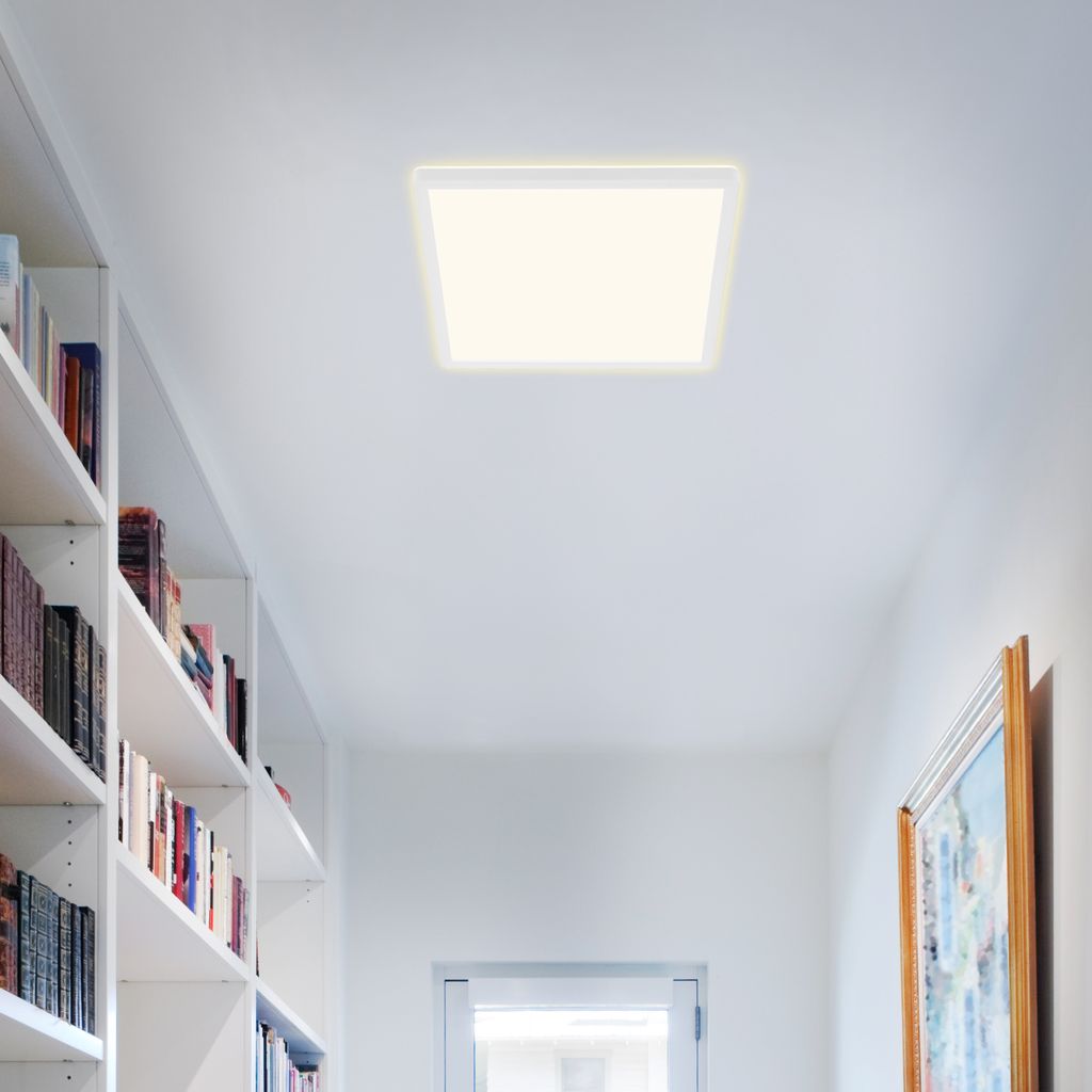 LED Panel Dimmbar Fernbedienung Ultraflach CCT 18W weiß Kunststoff Briloner 6