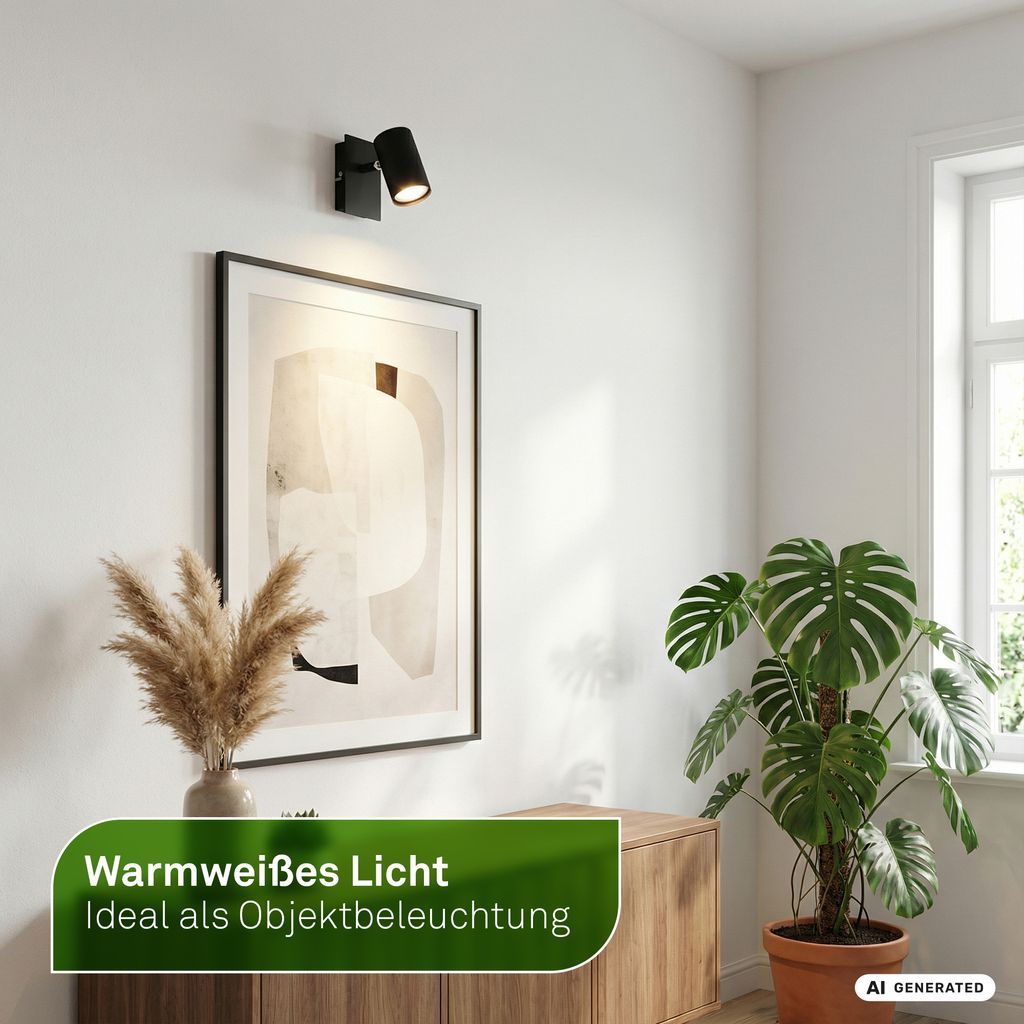 4er Set Bulb A LED Leuchtmittel EEK A - 4,7W, 850lm, GU10 Fassung, Warmweiß