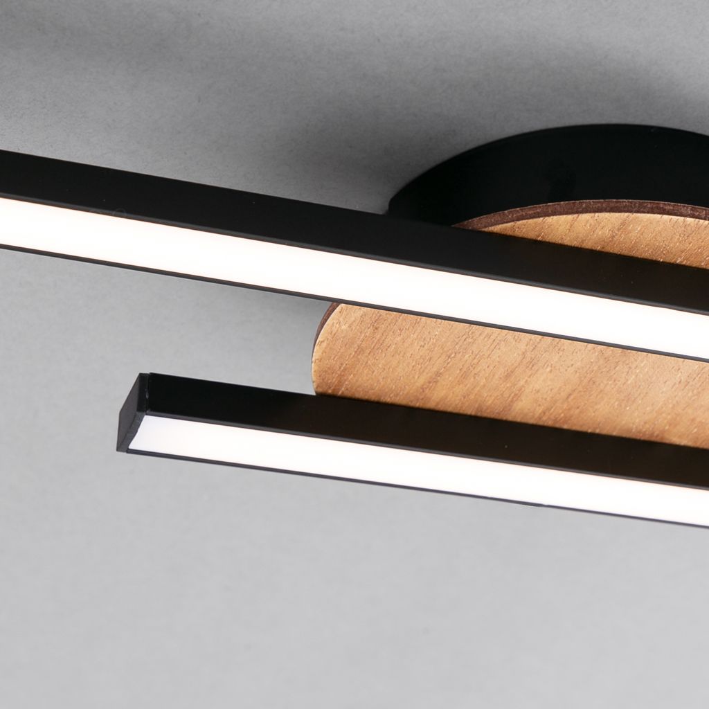 BRILONER Go LED Deckenleuchte. Warmweißes Licht. schwarz. 56 x 12 x 3.7 cm 4