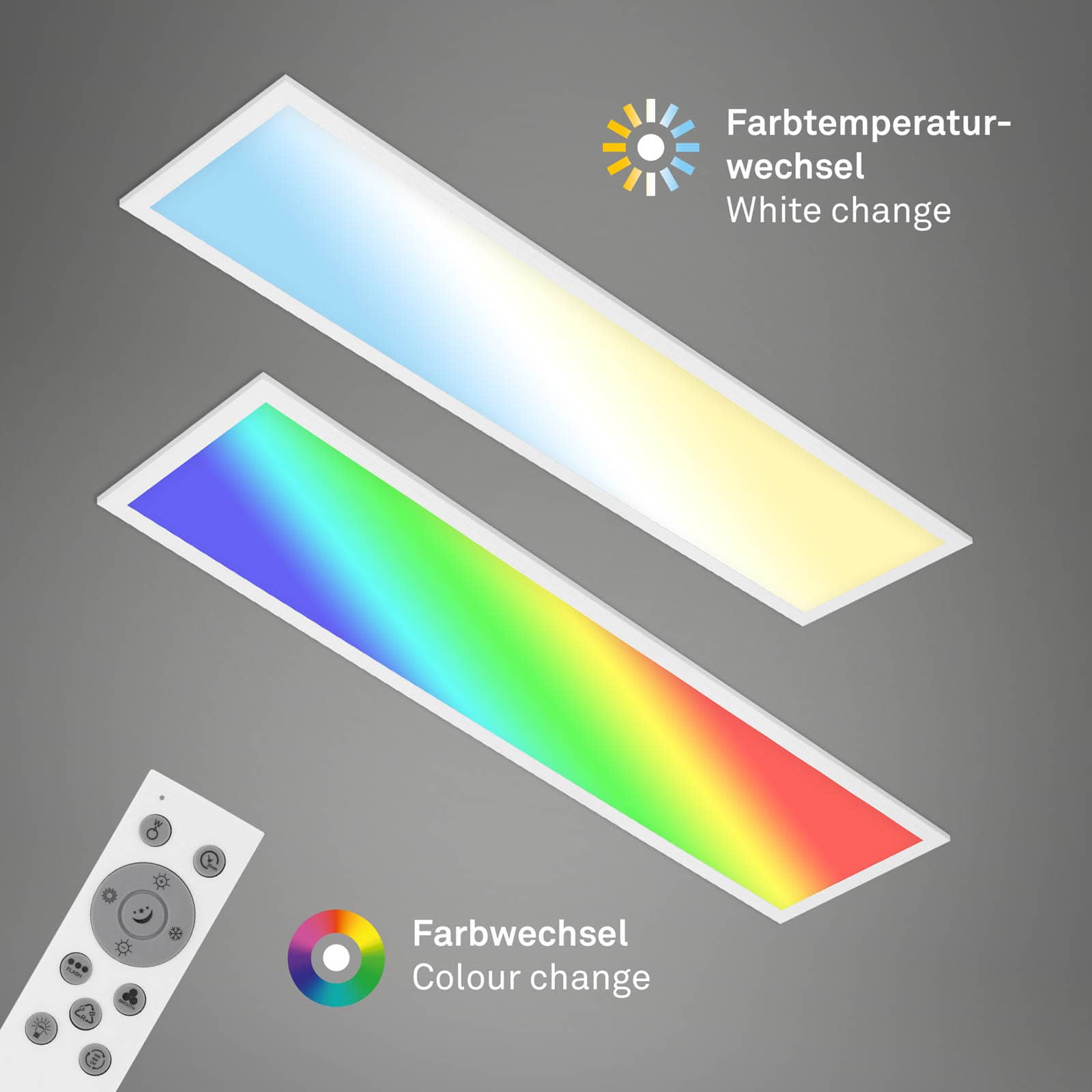 RGB CCT LED Panel, 100 cm, 24 W, Weiß