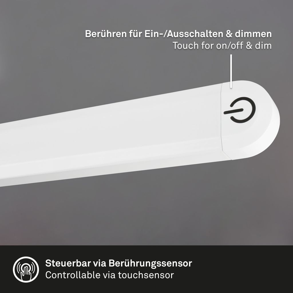 LED Tischleuchte, 37 cm, Memory, 6W, 600lm weiß