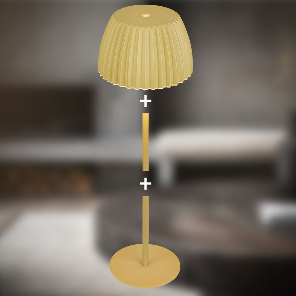 LED Tischlampe Akku LED Tischleuchte Dimmbar Kabellos Touch Aussen/Innen 4