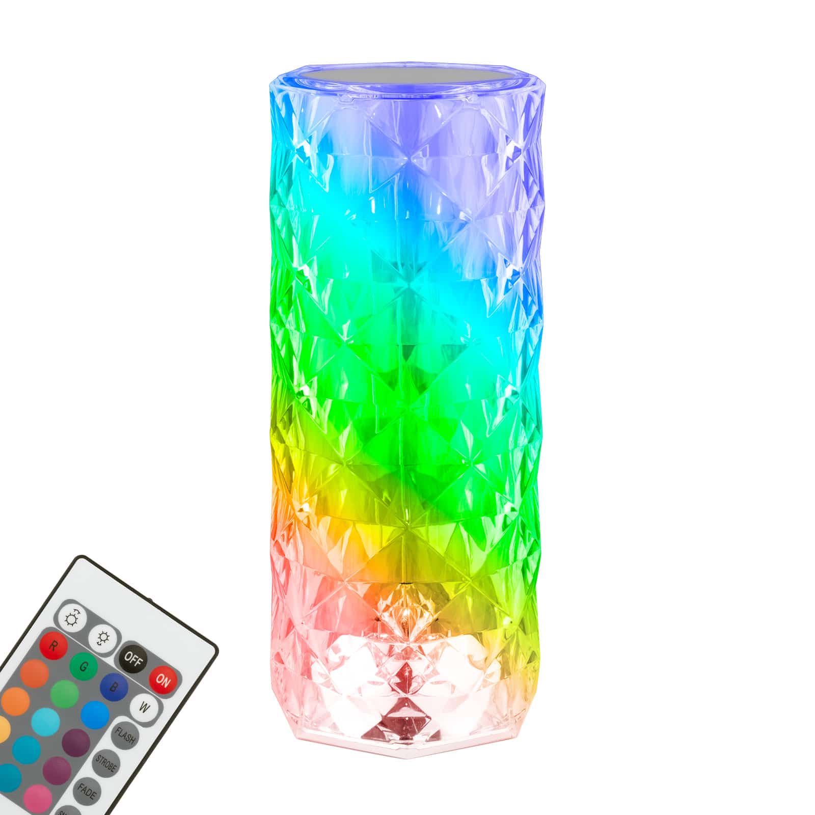 LED Akku-Tischleuchte, 21,5 cm, 2,3W, 65lm transparent