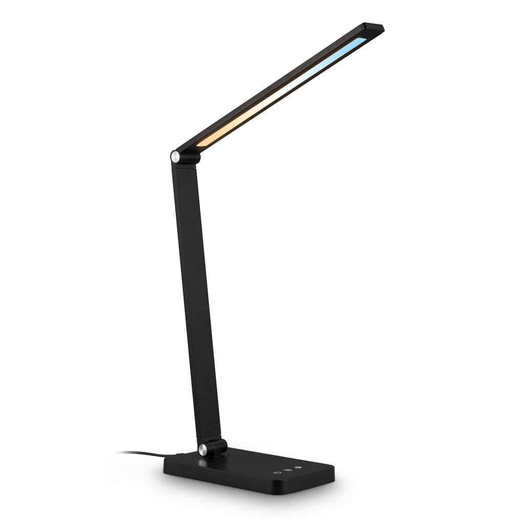 Rick Schreibtischlampe - 4,8W, 400lm, LED, Touch, Dimmbar, CCT, Schwarz
