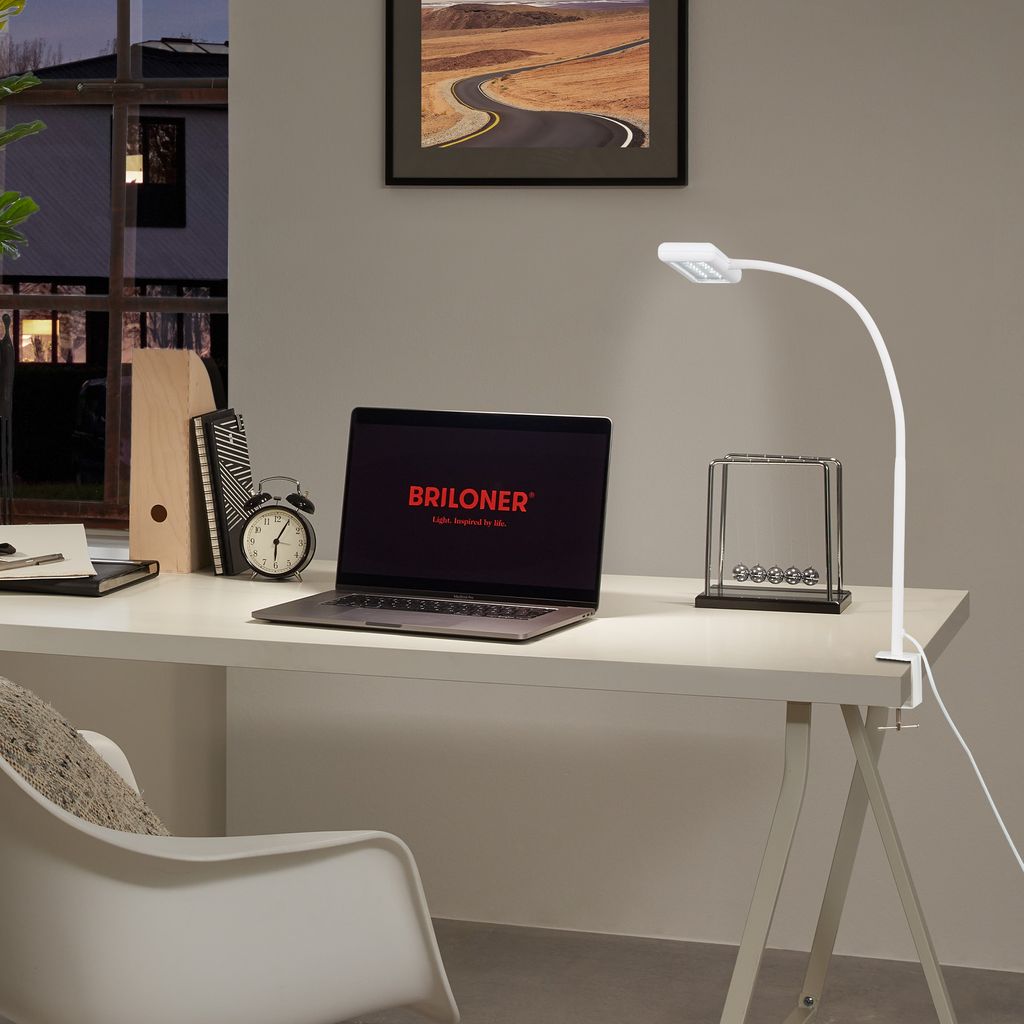 LED Klemmleuchte 80,5 cm 7,5W 800lm weiß