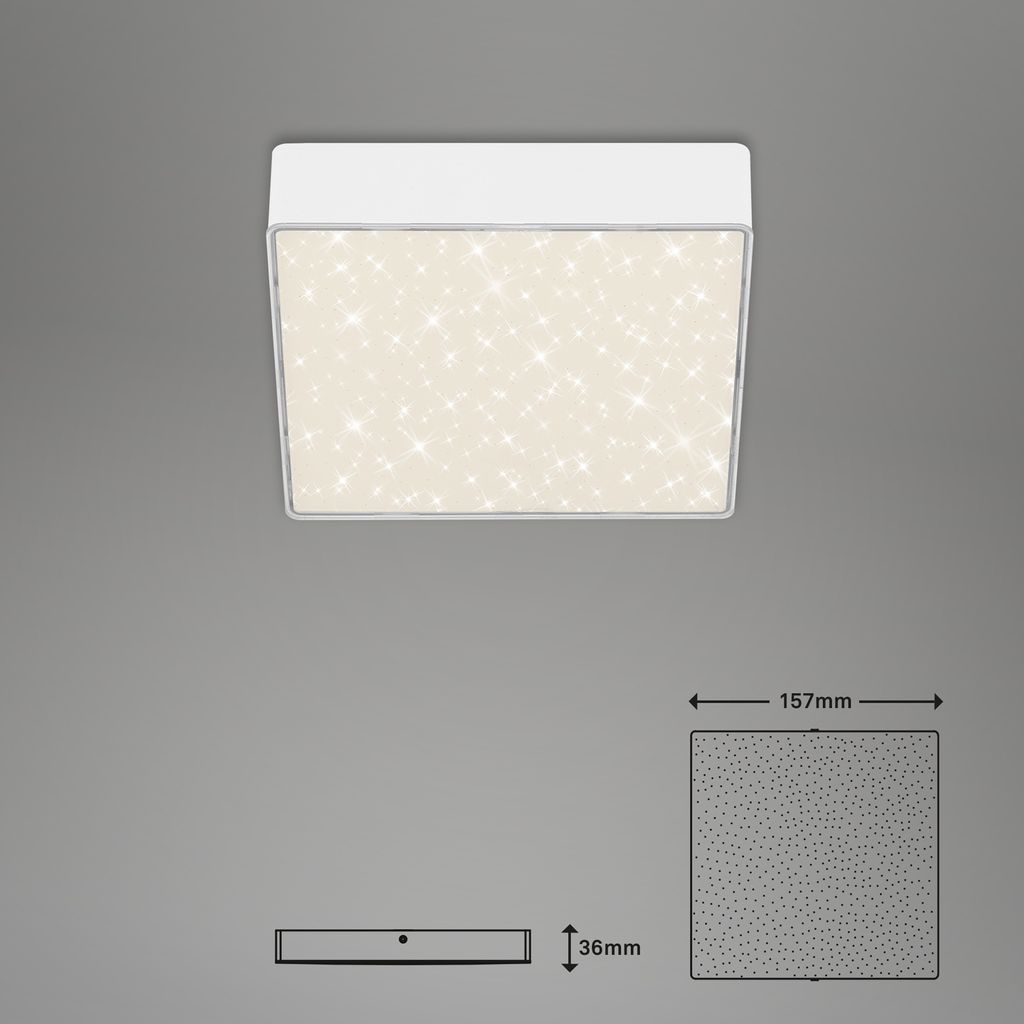 STERNENHIMMEL LED Deckenleuchte, 15,7 cm, 11 W, Weiß