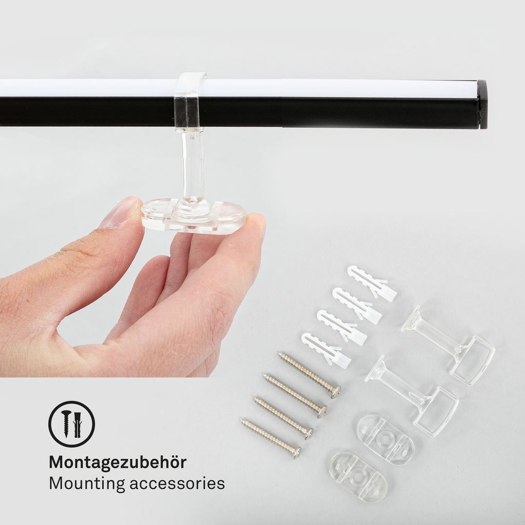 LED Deckenleuchte Schwenkbar 5-flammig 28 W schwarz Metall-Kunststoff Briloner 6