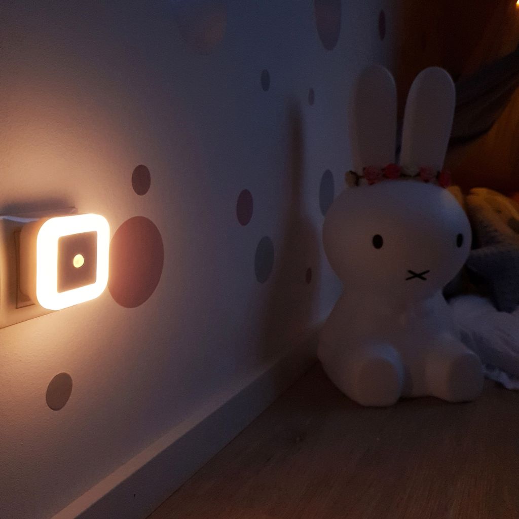 Nachtlicht - 0,32W, 26lm, mit Bewegungsmelder, Stecker, Timer, warmweiß, weiß
