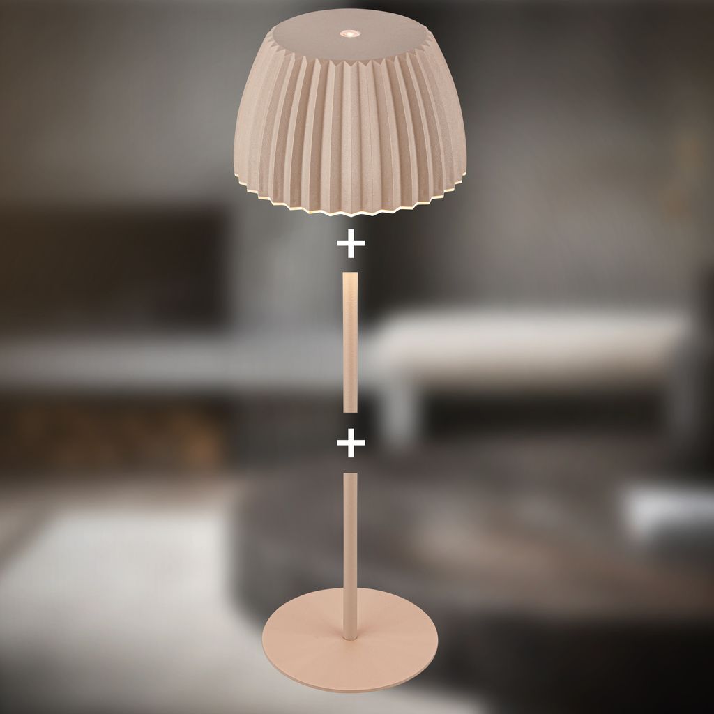 LED Tischlampe Akku LED Tischleuchte Dimmbar Kabellos Touch Aussen/Innen 4