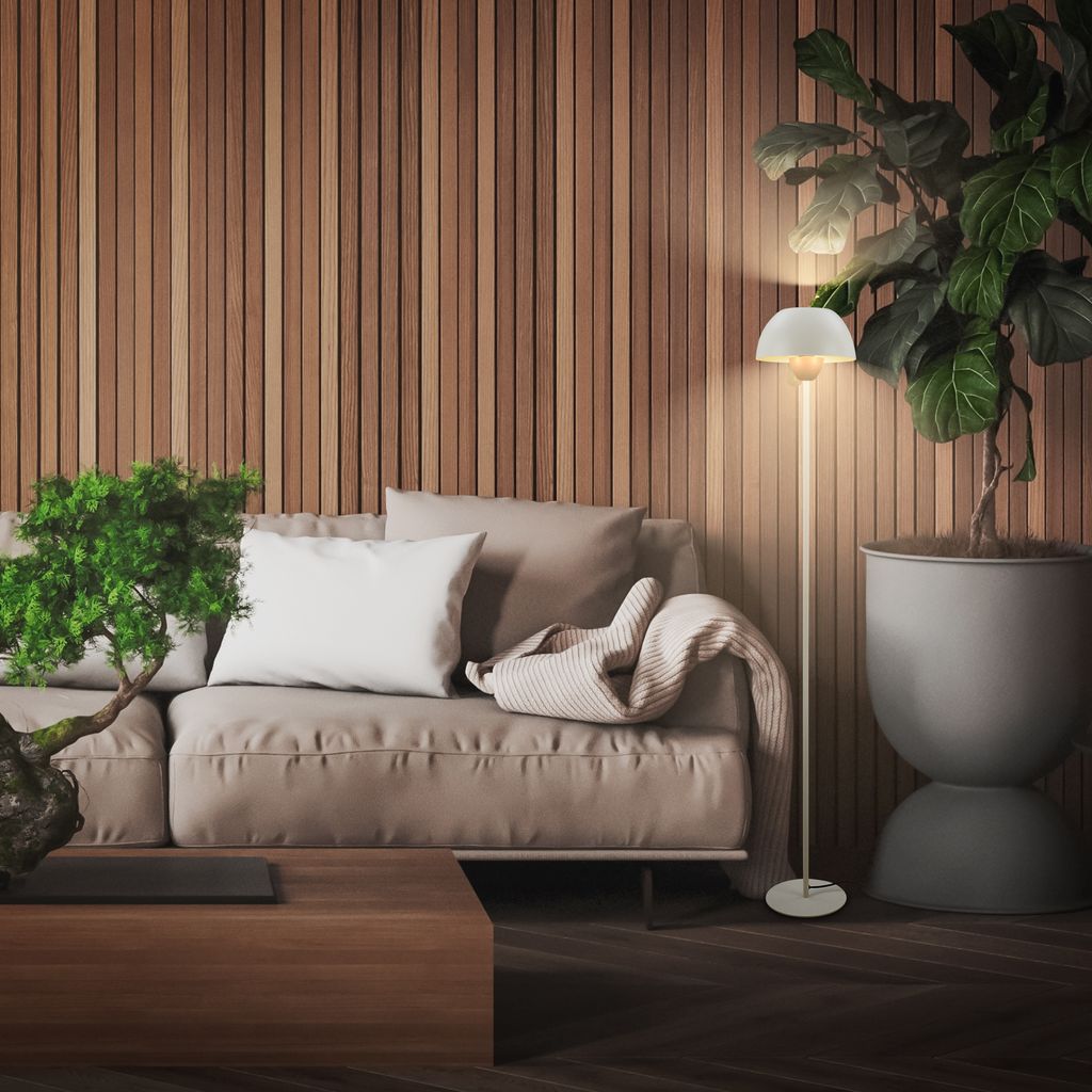 Gryde Floor Lamp - Switch, E27 socket, max. 10W, Coffee light grey