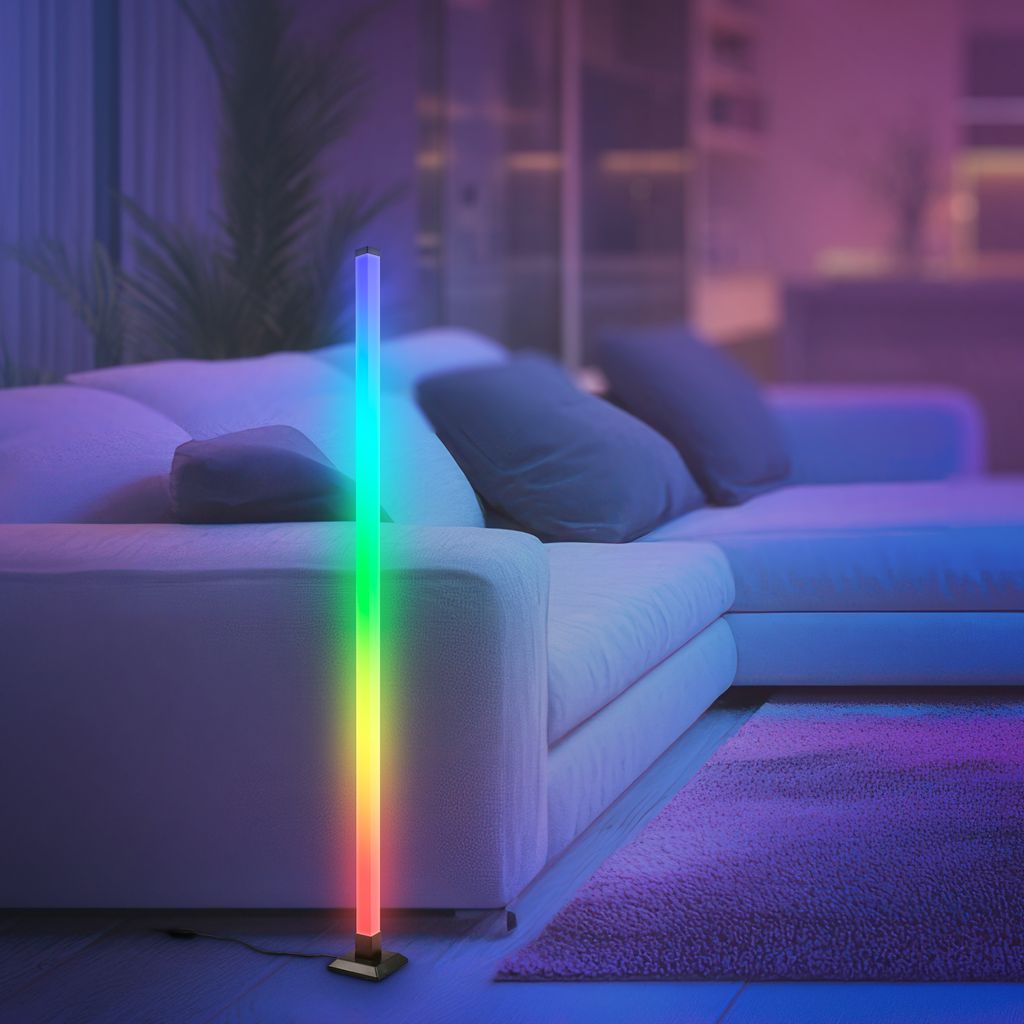 LED Stehlampe Stehleuchte Dimmbar Fernbedienung RGBIC Warmweiß Musikfunktion 7