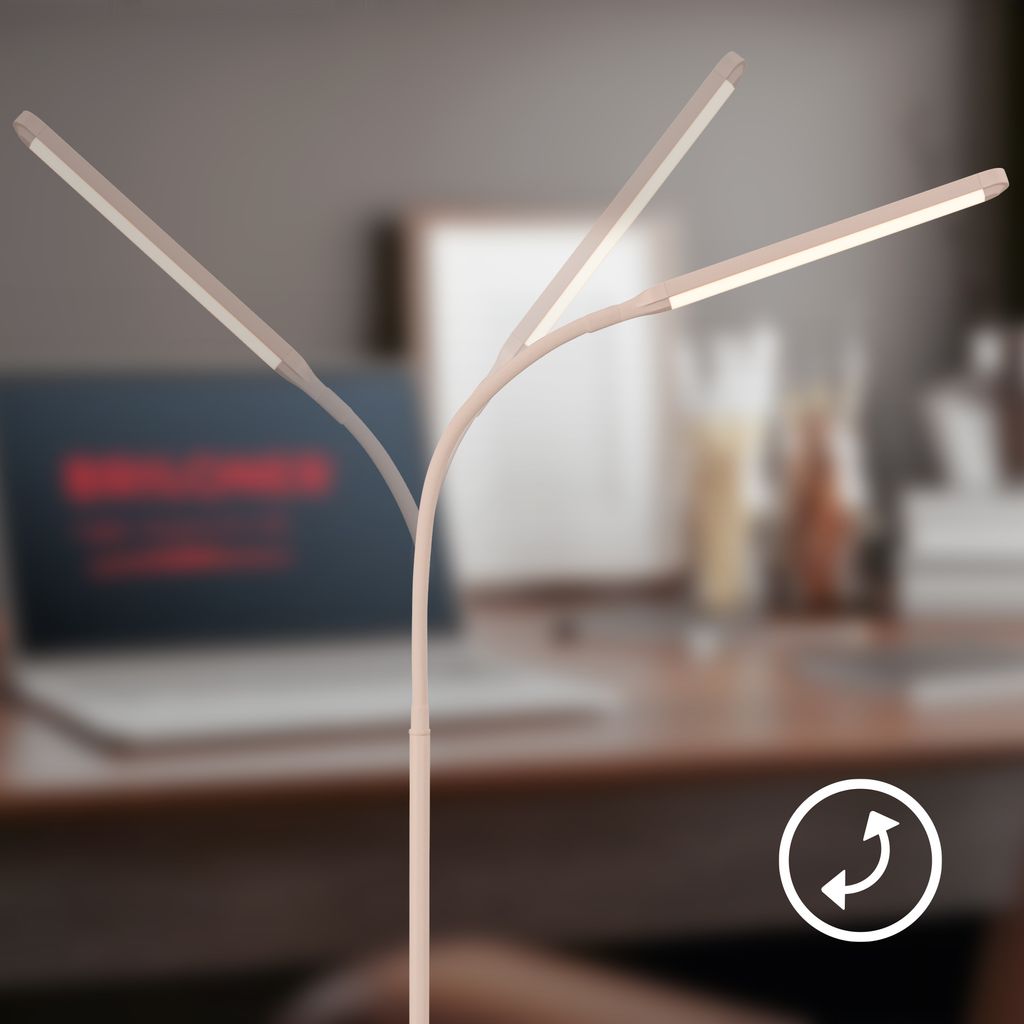 Mura Stehlampe - 6,5W, 600lm, LED, Dimmbar, Touch, Schwenkbar, Beige