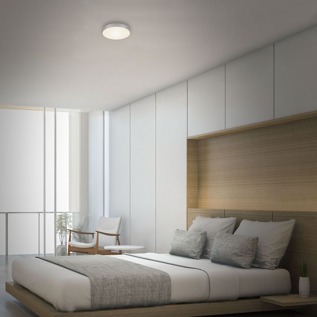 LED Deckenleuchte, Ø 15,7 cm, 11 W, Silber
