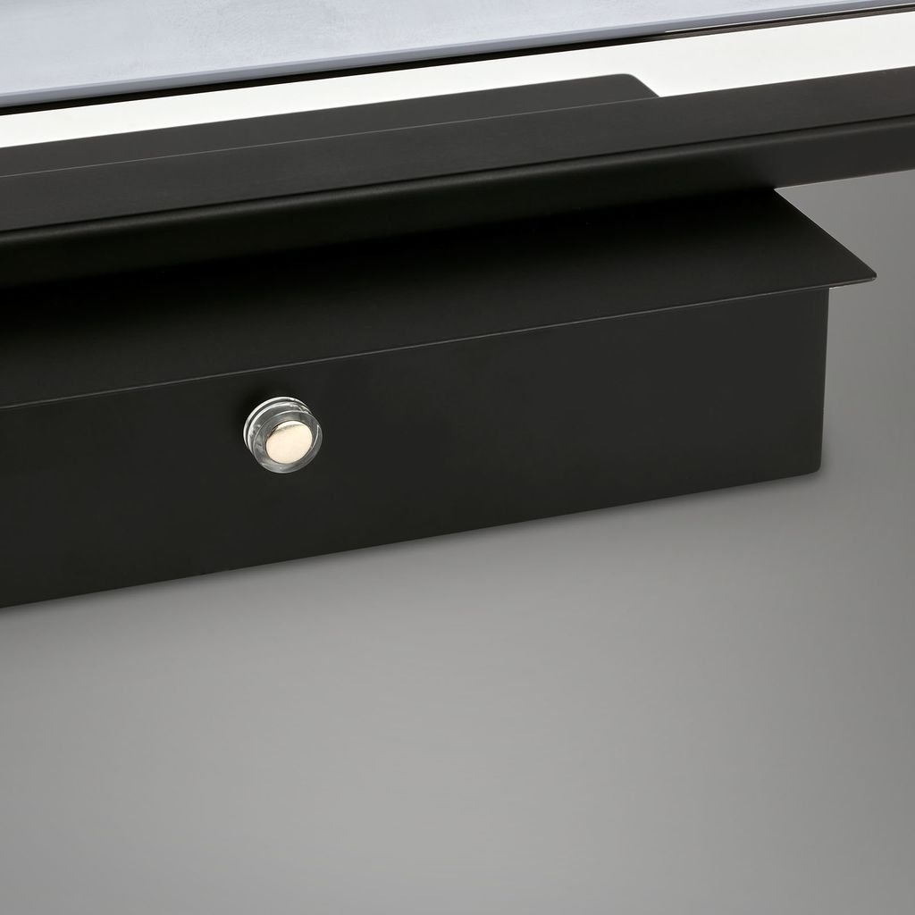 LED Wandleuchte, mit CCT LED Panel, dimmbar 52,5 cm, 15 W, schwarz
