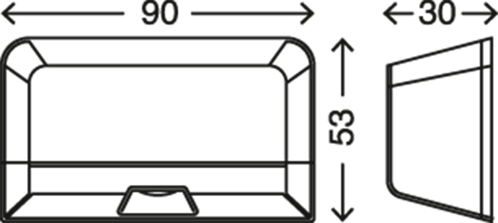 LED Türschlossbeleuchtung 9 cm 0.12 W Silber Briloner Leuchten 20