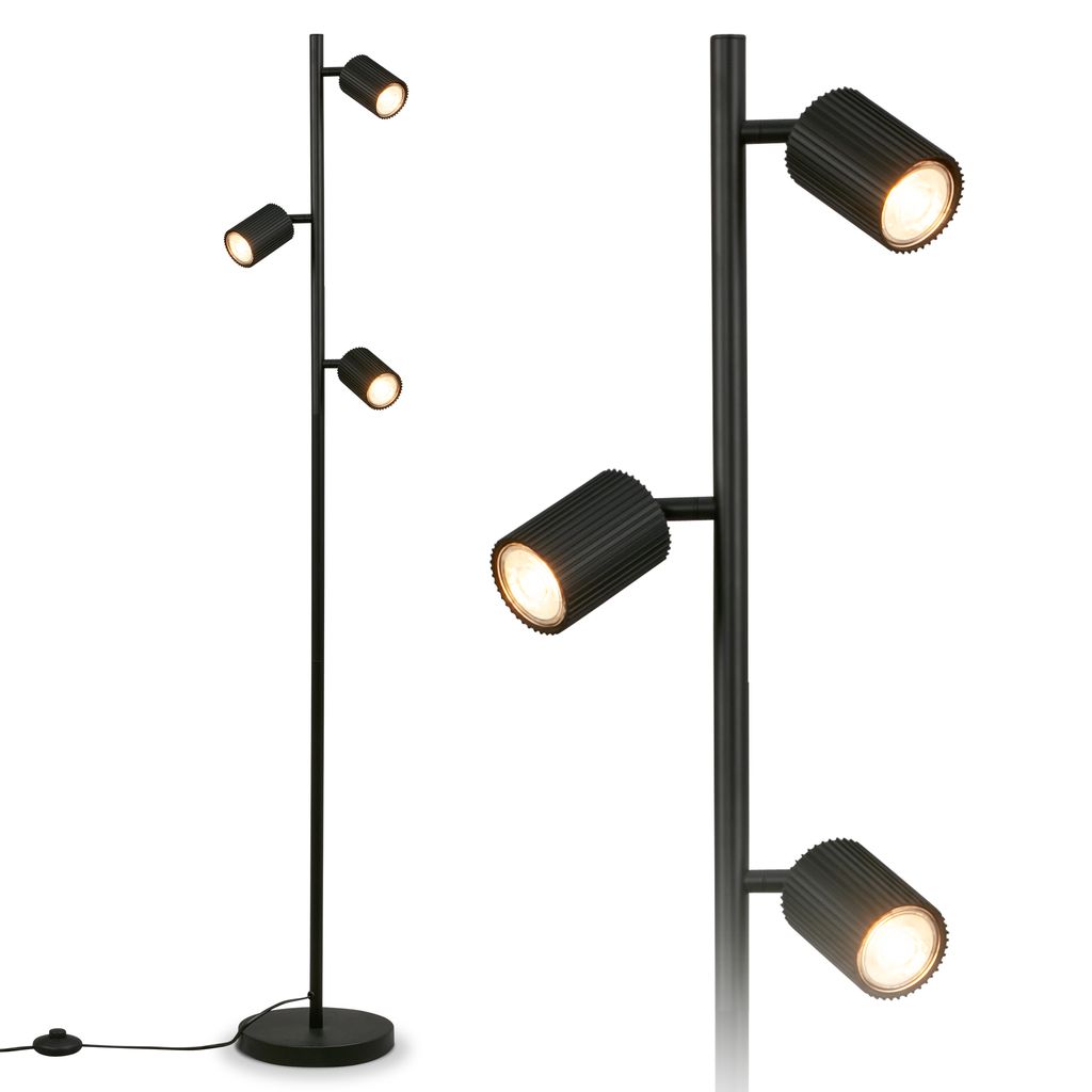 Ida Floor Lamp - Switch, Adjustable, GU10 Socket, max. 9W, Black