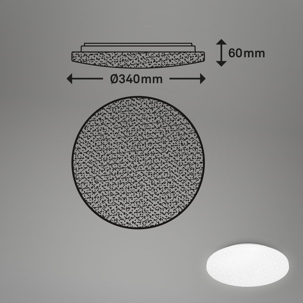 LED Deckenleuchte 6 cm 21 Watt 2000lm weiß