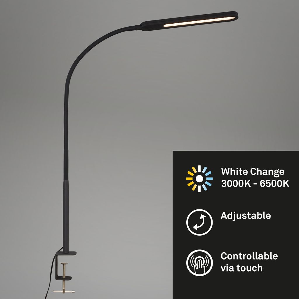 LED CCT Aanraking Clip-on armatuur 110 cm 8W 600lm zwart