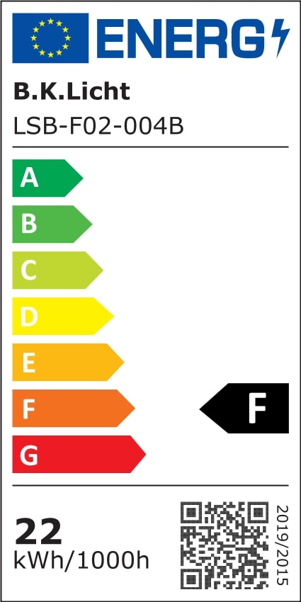 LED Panel 100x25 cm - 22W, 2300lm, flach, neutralweiß, schwarz