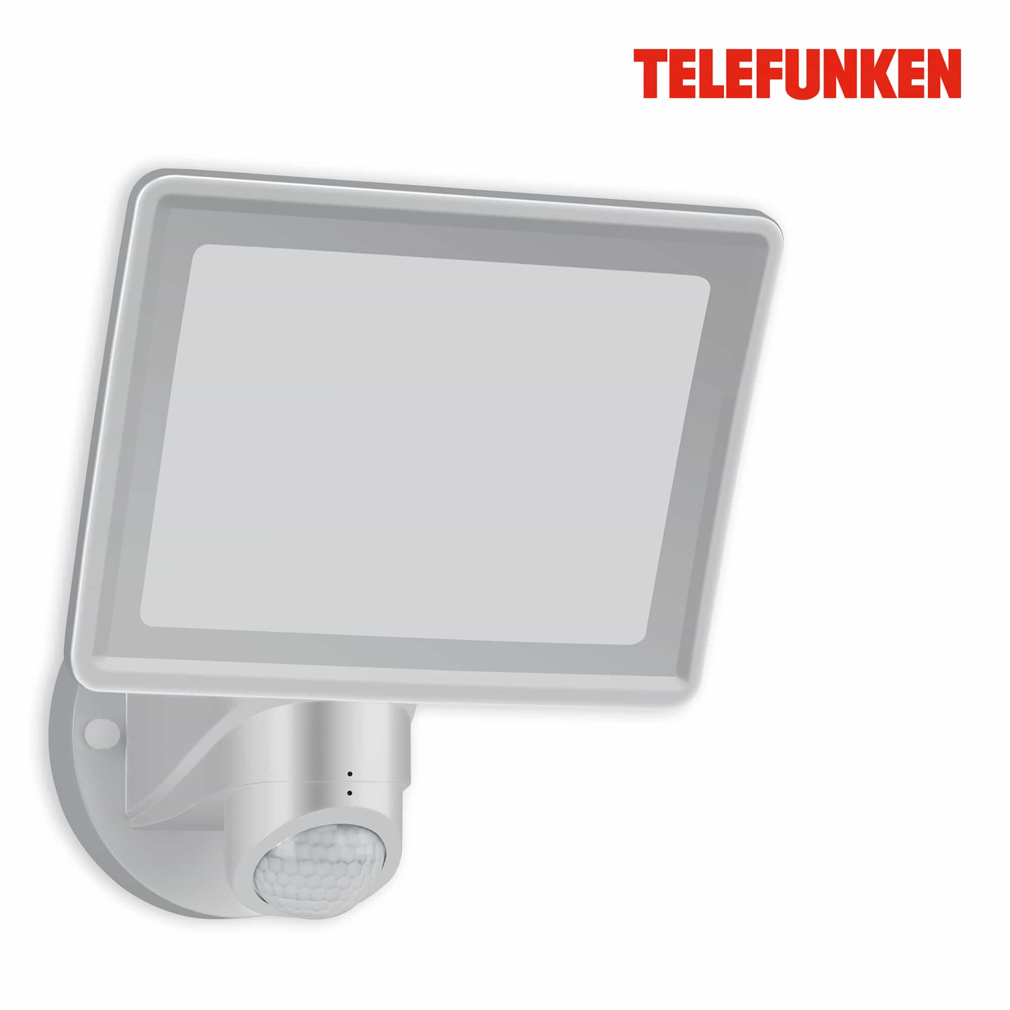TELEFUNKEN LED Sensor Außenstrahler, 26,3 cm, 20 W, Silber