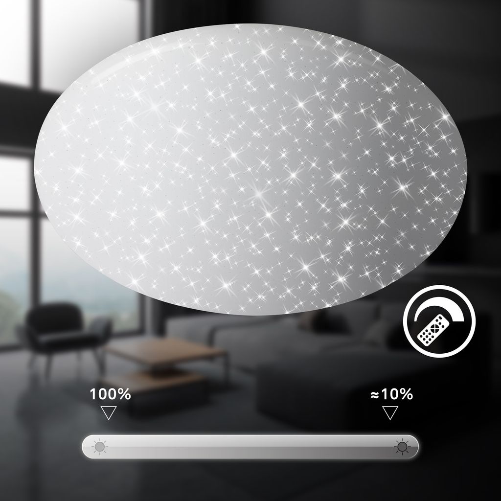 LED Deckenlampe Deckenleuchte Dimmbar Fernbedienung CCT Wohnzimmer Ultra hell 4