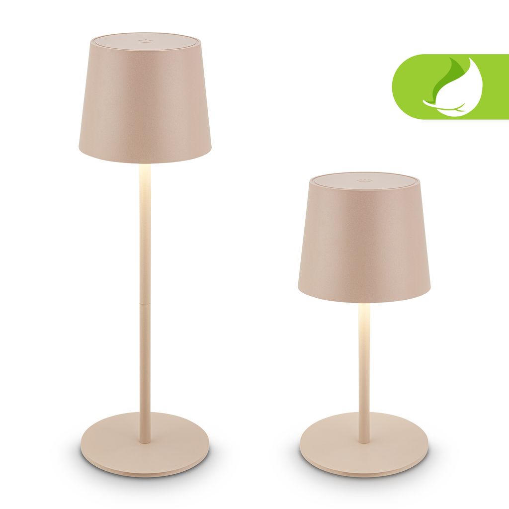 LED Tischlampe Akku LED Tischleuchte Dimmbar Kabellos Touch Aussen/Innen 1