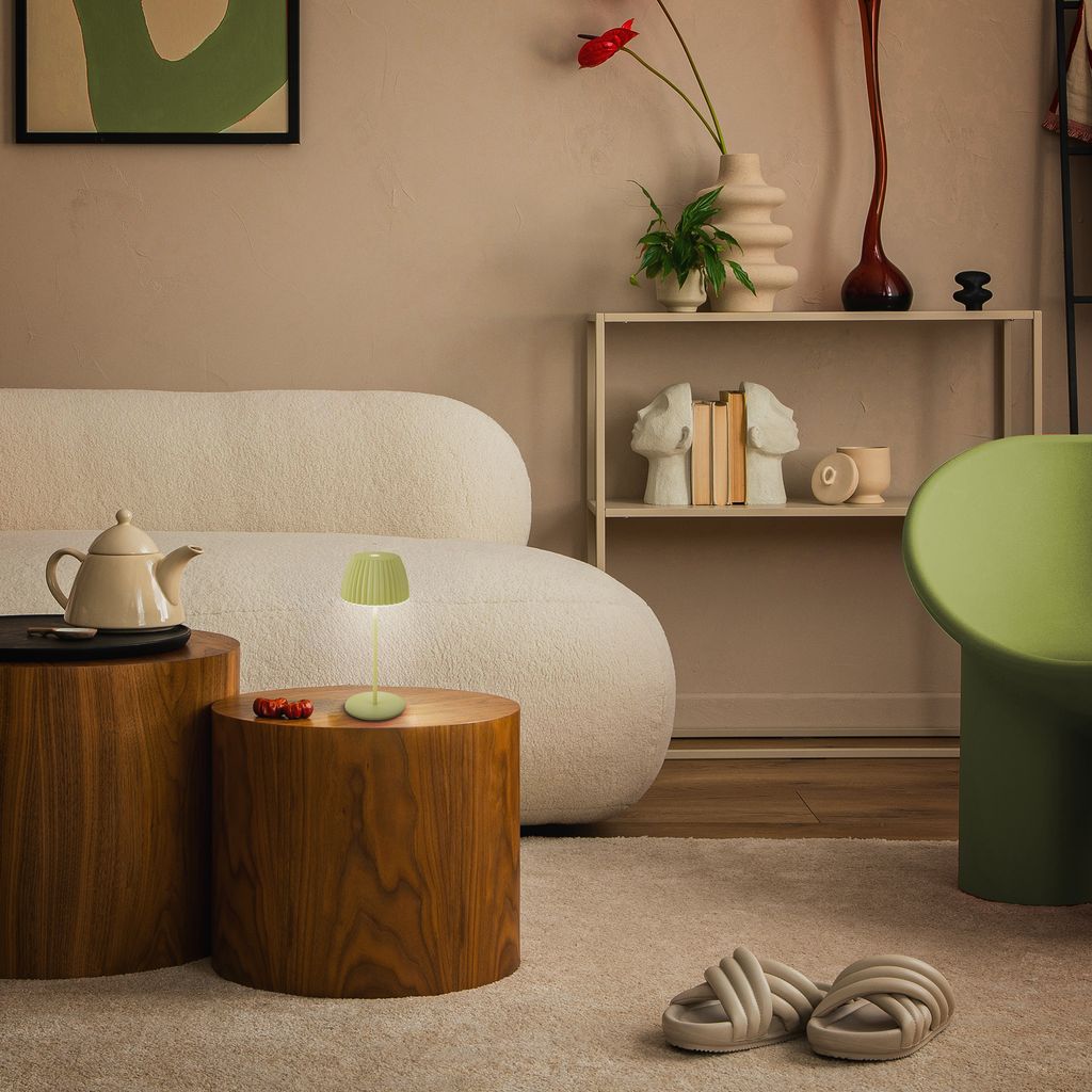 LED Tischlampe Akku LED Tischleuchte Dimmbar Kabellos Touch Aussen/Innen 5