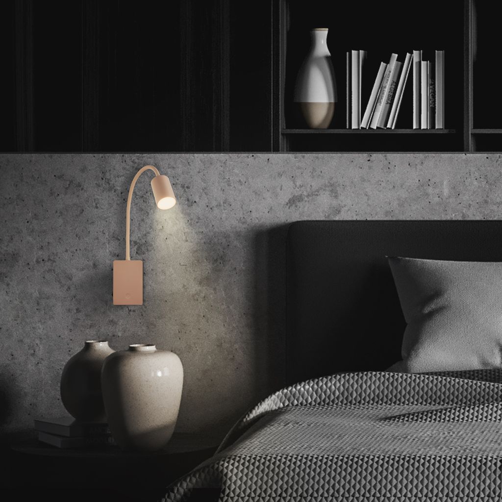 Smooth Leselampe - 2W, 150lm, Akku, LED, Dimmbar, Beige