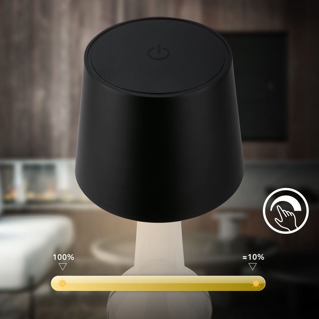 LED Flaschenlampe Flaschenlicht Tischlampe Dimmbar Touch Fernbedienung Kabellos 3